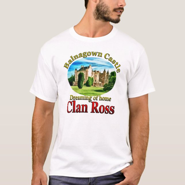 Camiseta Clan Ross que soña con el castillo de Balnagown (Anverso)