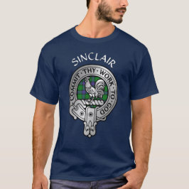 Camiseta Clan Sinclair Escudo y Hunting Tartán