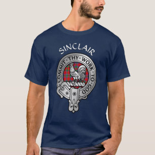 Camiseta Clan Sinclair Escudo y Tartán