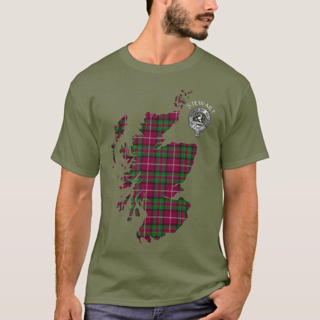 Camiseta Clan Stewart | Stuart of Bute Map & Escudo (Anverso)