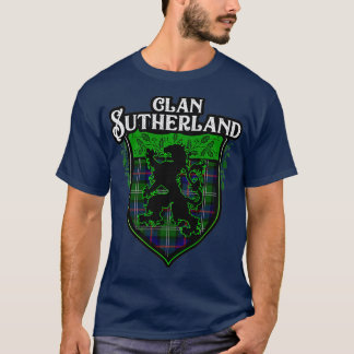 Camiseta Clan Sutherland Surname Scottish Tartan Lion