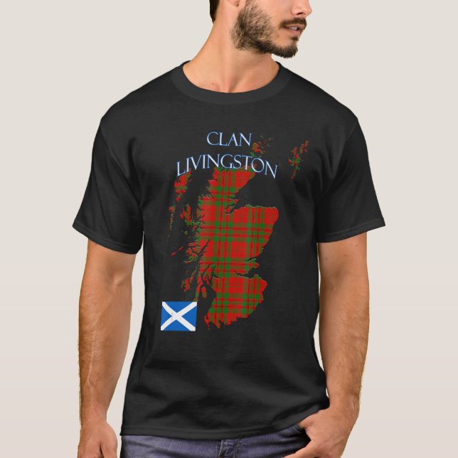 Camiseta Clan Tartán Escocia de Livingston (Anverso)
