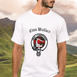 Camiseta Clan Wallace Escudo Badge y Tartán