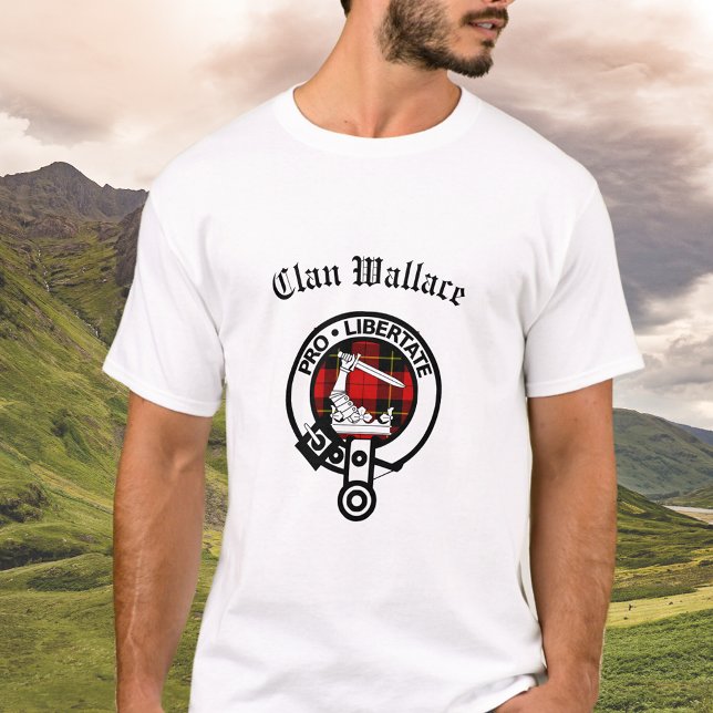 Camiseta Clan Wallace Escudo Badge y Tartán (Subido por el creador)