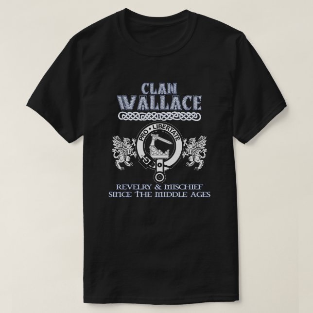 Camiseta Clan Wallace escudo Clanes escoceses Apellido esco (Diseño del anverso)