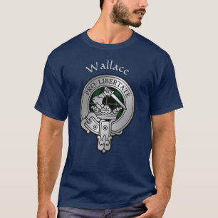 Camiseta Clan Wallace Escudo y Hunting Tartán