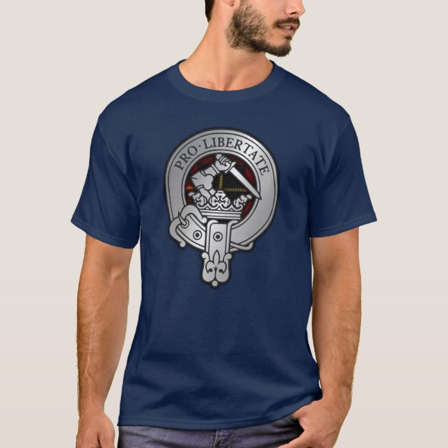 Camiseta Clan Wallace Escudo y Tartán (Anverso)