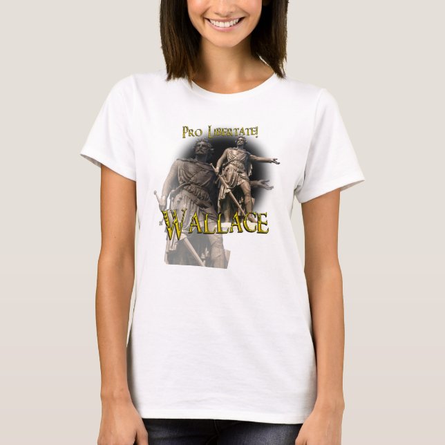 Camiseta Clan Wallace Pro Libertate de Escocia (Anverso)