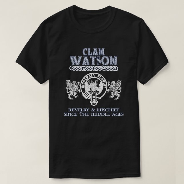 Camiseta Clan Watson escudo Clanes escoceses Apellido escoc (Diseño del anverso)
