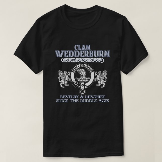 Camiseta Clan Wedderburn escudo Clanes escoceses Cibernauta (Diseño del anverso)