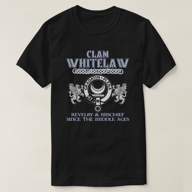 Camiseta Clan Whitelaw escudo Clanes escoceses (Diseño del anverso)