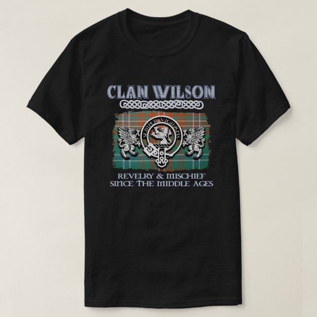 Camiseta Clan Wilson escudo Clanes escoceses Apellido escoc (Diseño del anverso)