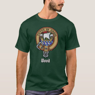 Camiseta Clan Wood Escudo sobre Tartán