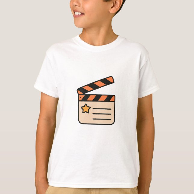 Camiseta Clapperboard Movie Lover Graphic Tee (Anverso)