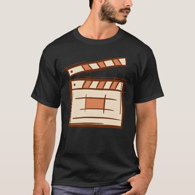 Camiseta Clapperemplar película de Clapboard (Anverso)