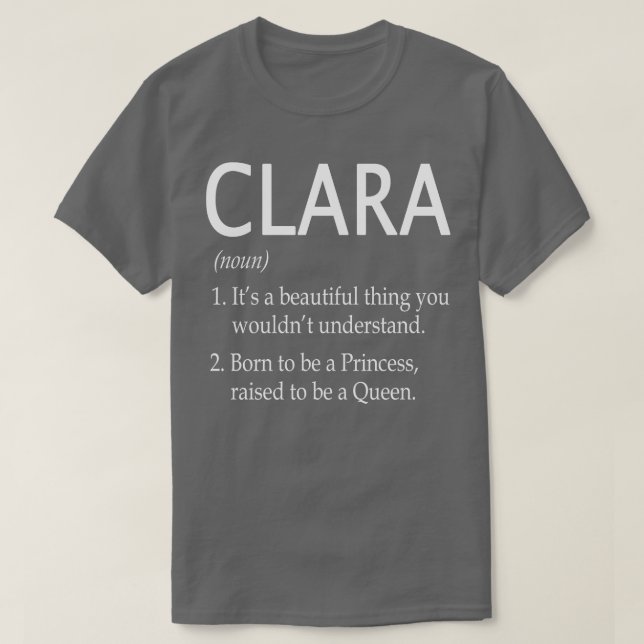 Camiseta Clara Name Gift (Diseño del anverso)