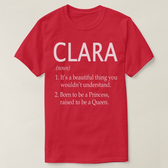 Camiseta Clara Name Gift 154 (Diseño del anverso)