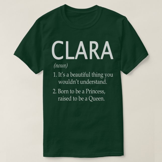 Camiseta Clara Name Gift 175 (Diseño del anverso)