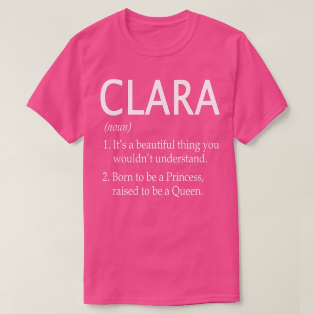 Camiseta Clara Name Gift 39 (Diseño del anverso)