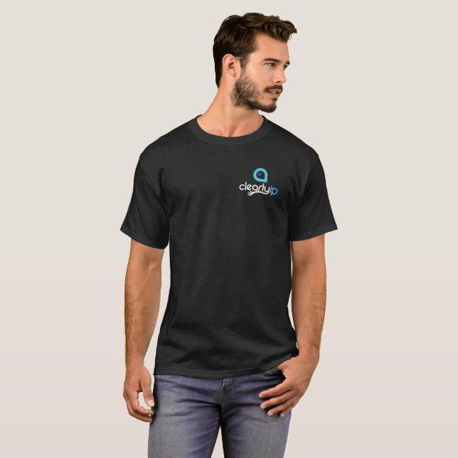 Camiseta Claramente IP alrededor del globo (Anverso completo)