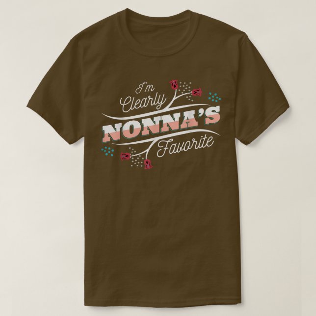 Camiseta Claramente soy el nieto favorito de Nonna (Diseño del anverso)