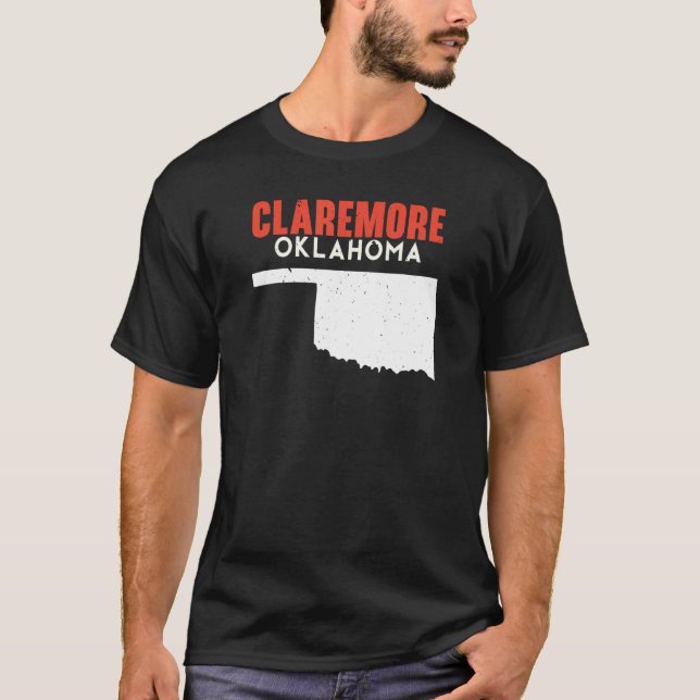 Camiseta Claremore USA State America Travel Oklahoman (Anverso)