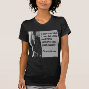 Camiseta Clarence Darrow & Cita de Obituario
