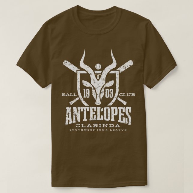 Camiseta Clarinda Antelopes (Diseño del anverso)