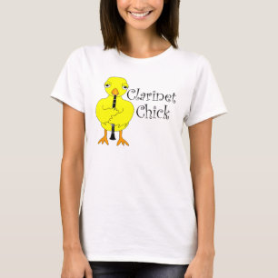 Camiseta Clarinet Chick Text