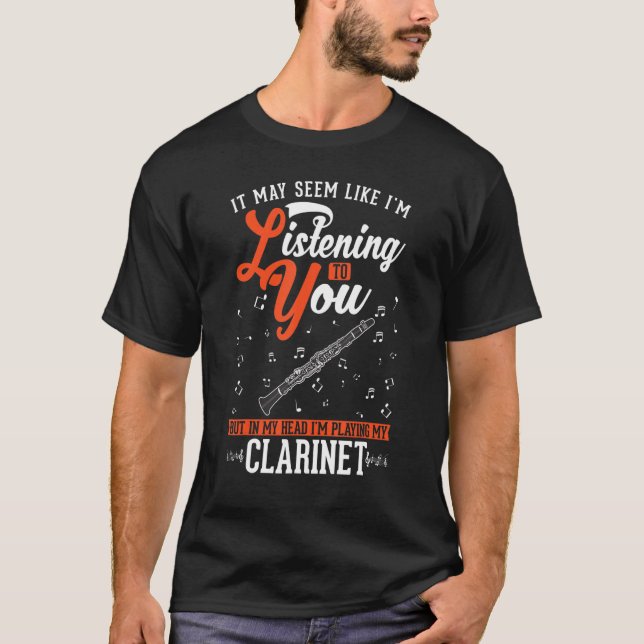 Camiseta Clarinet Clarinetista (Anverso)