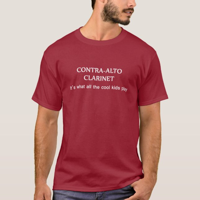 Camiseta Clarinet del Contra-Alto. Qué los niños frescos (Anverso)