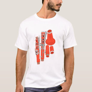 Camiseta Clarinet desmontado