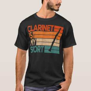 Camiseta Clarinet Es Mi Deporte Funny Jugador Clarinet Retr