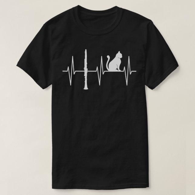 Camiseta Clarinet Funny Cat Lover Clarinetista Clarinet Pla (Diseño del anverso)