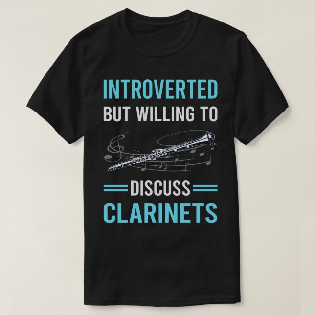 Camiseta Clarinet introvertido (Diseño del anverso)