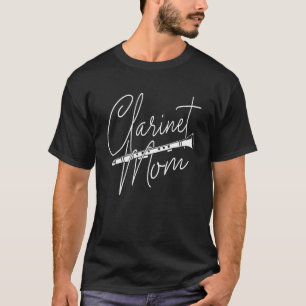 Camiseta Clarinet Mom - Clarinetist Marcha Band Player Mu