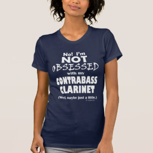 Camiseta Clarinet obsesionado del Contrabass
