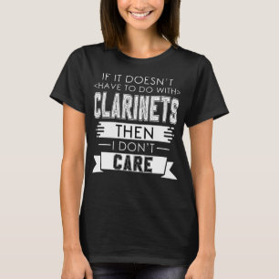 Camiseta Clarinet Player Music Instruments Clarinet