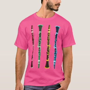 Camiseta Clarinet Retro Jazz Colorful