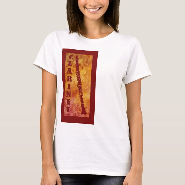 Camiseta Clarinet rojo y anaranjado (Anverso)