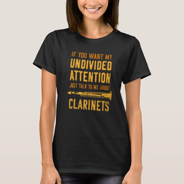 Camiseta Clarinet Saying (Anverso)