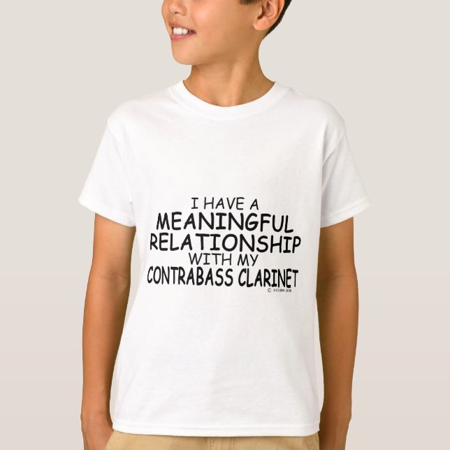 Camiseta Clarinet significativo del Contrabass de la (Anverso)