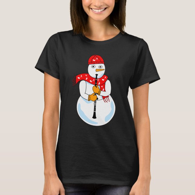 Camiseta Clarinet Snowman (Anverso)