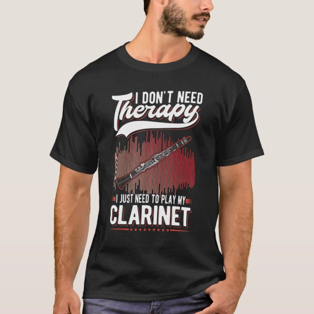 Camiseta Clarinet Therapy Clarinetist 3 (Anverso)