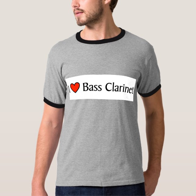 Camiseta Clarinete bajo del corazón I (Anverso)