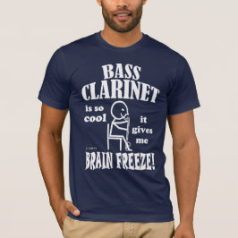 Camiseta Clarinete de Bass, congelación cerebral