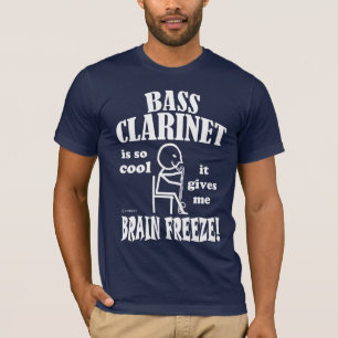 Camiseta Clarinete de Bass, congelación cerebral