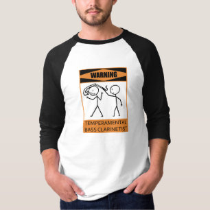 Camiseta Clarinetist bajo temperamental amonestador