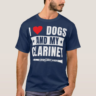 Camiseta Clarinetista divertida de Clarinet Me encantan los
