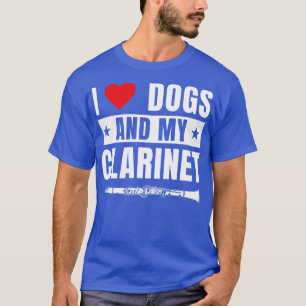 Camiseta Clarinetista divertida de Clarinet Me encantan los